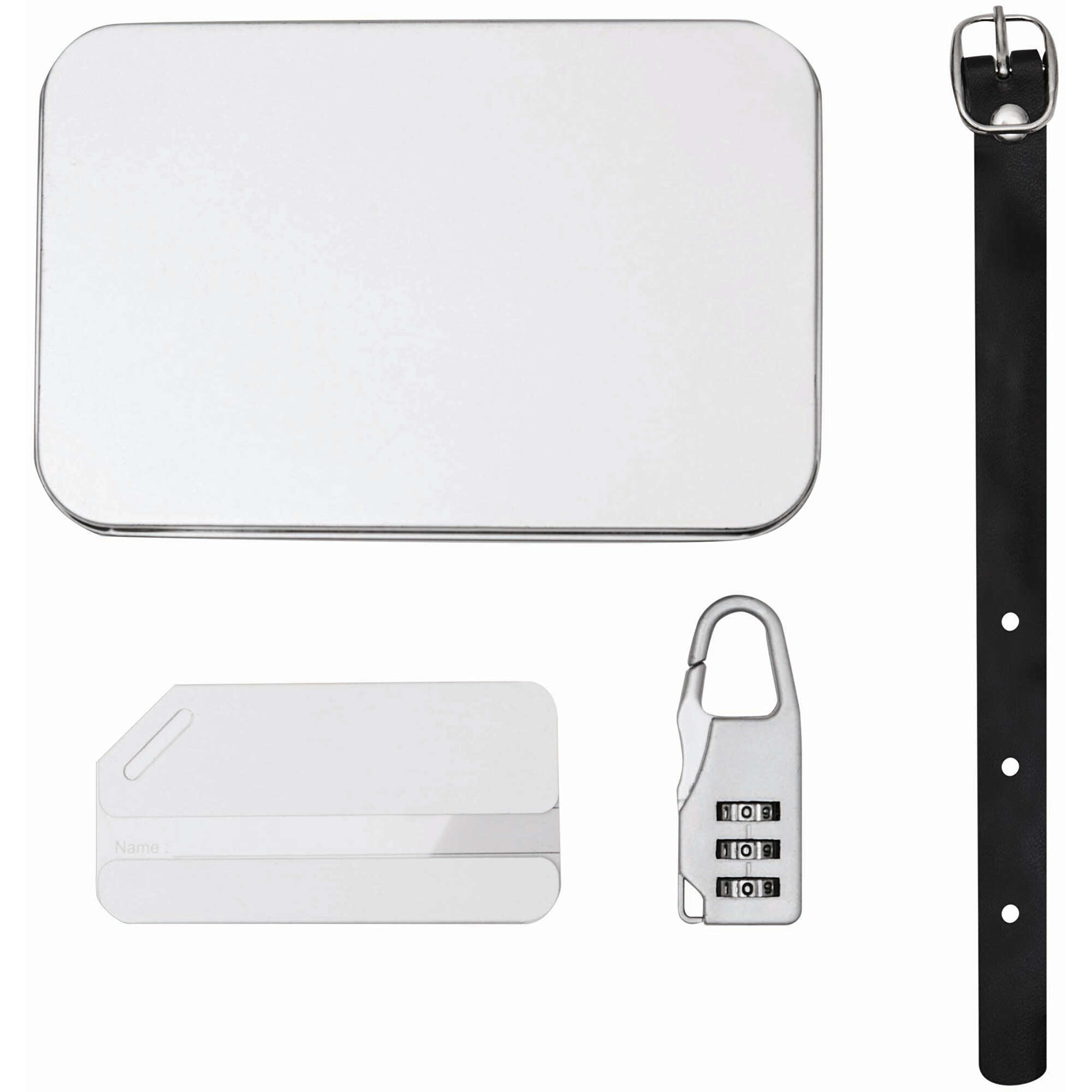 Gepäckanhänger-Set FAR AWAY (silber, Aluminium, 105g) als ...