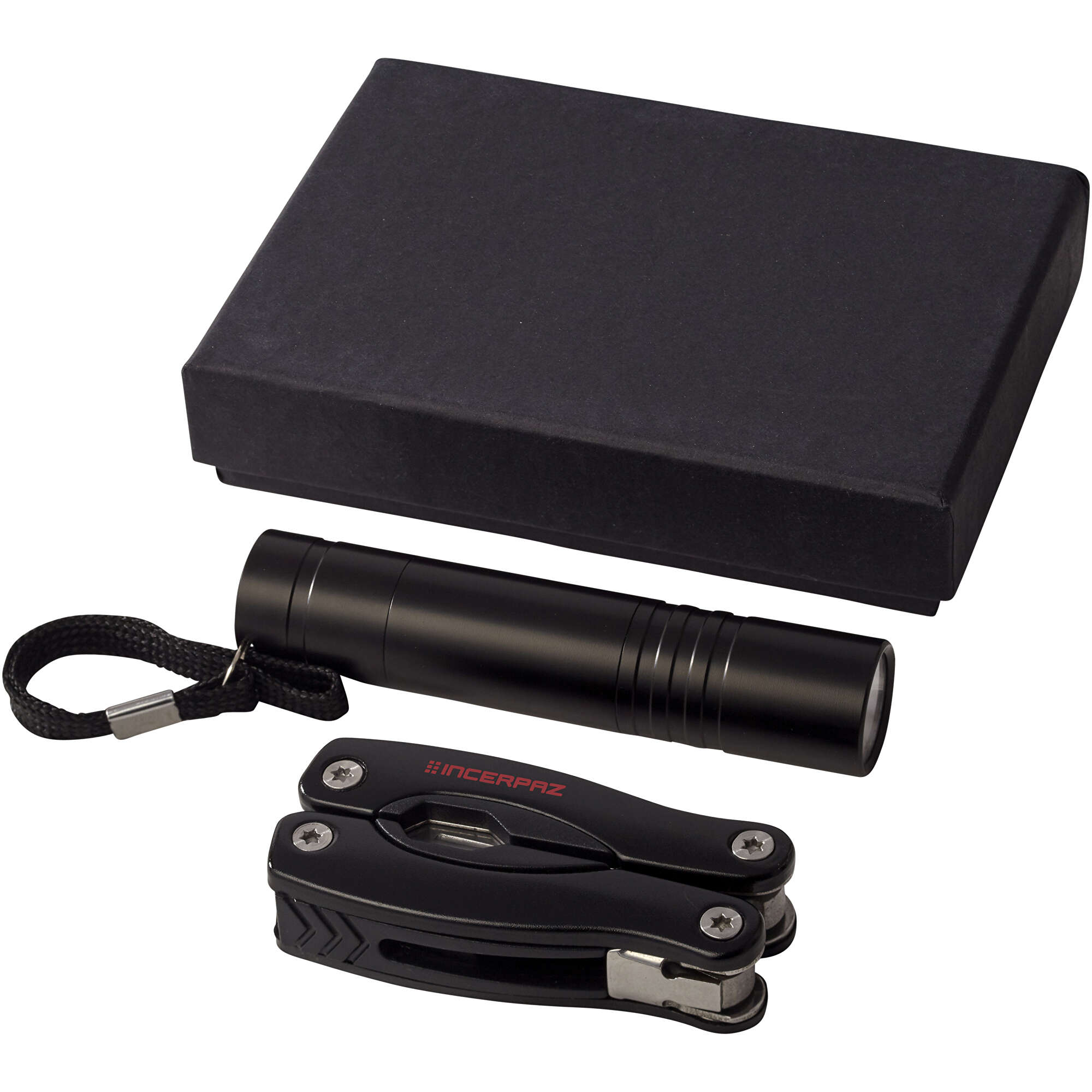12er-Set Edelstahl-Taschenlampen-Clips – Schwarz, Schlüsselanhänger Mit Clip – Tragbar & Vielseitig
