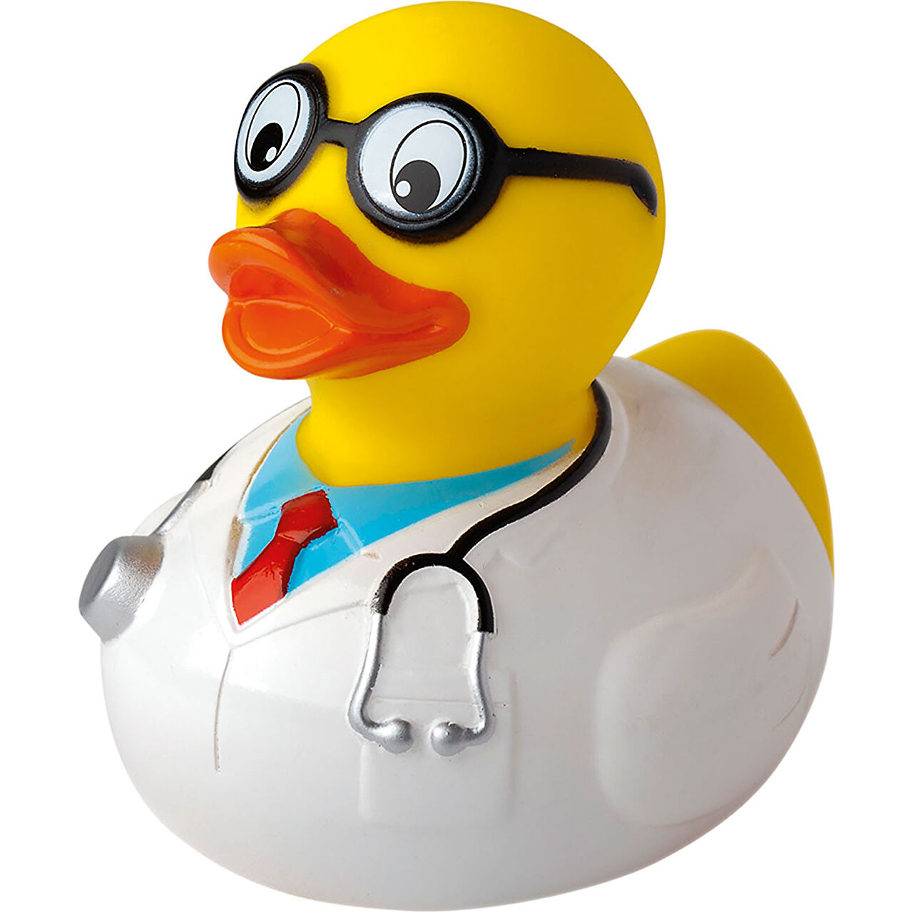 Quietsche-Ente Professor (multicolour, PVC, 47g) als Werbemittel Auf ...
