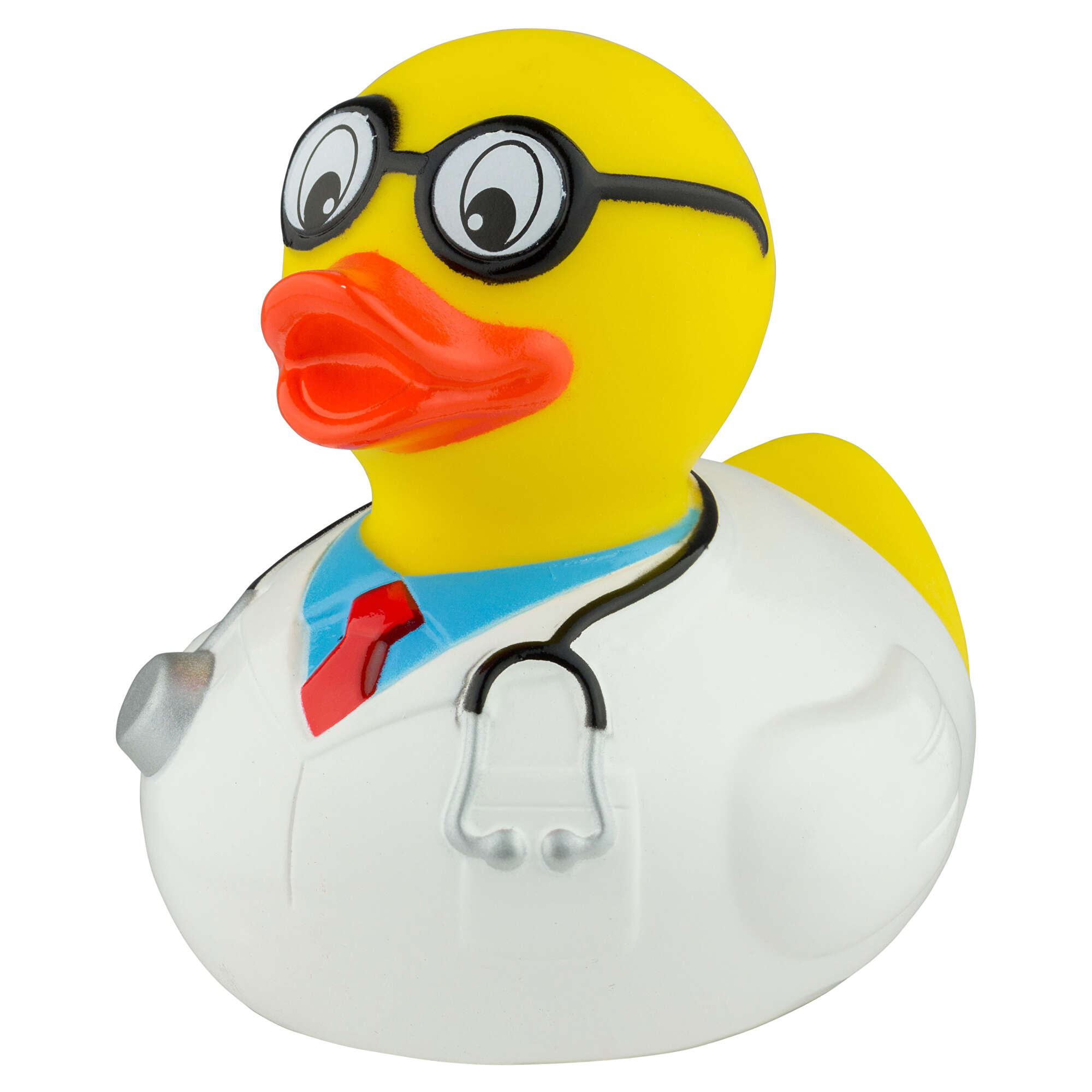 Quietsche-Ente Professor (multicolour, PVC, 47g) als Werbemittel Auf ...