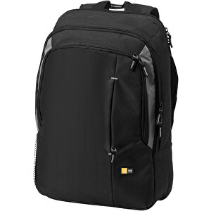 17' Laptop-Rucksack , case logic, schwarz, 400D Nylon, 30,00cm x 44,00cm x 14,00cm (Länge x Höhe x Breite)