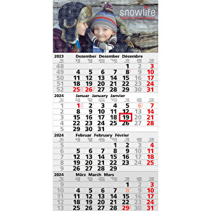 4-Monats-KalenderMega 4 A Bestseller Inkl-4C-Druck , hellgrau,rot, Papier, 60,00cm x 30,00cm (Länge x Breite)