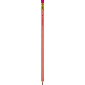 STABILO Grafitstift 6-kant Natur Mit Radiergummi , Stabilo, Holz, 18,50cm x 0,70cm x 0,70cm (Länge x Höhe x Breite)