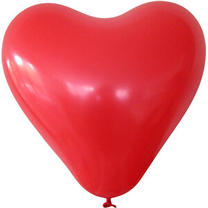 Herzluftballon In Kleinstmengen , rot, Naturkautschuk, 