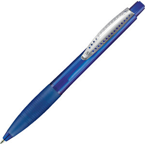 Kugelschreiber CLUB TRANSPARENT , Ritter-Pen, royal-blau, ABS-Kunststoff, 14,20cm (Länge)