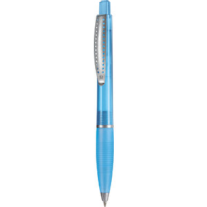 Kugelschreiber Club Transparent SI , Ritter-Pen, karibikblau, ABS-Kunststoff, 14,20cm (Länge)