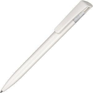 Kugelschreiber BIO-STAR , Ritter-Pen, weiß, Cellulose-Kunststoff, ABS, 14,70cm (Länge)