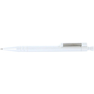 Kugelschreiber SPRING , Ritter-Pen, weiß, ABS-Kunststoff, 14,10cm (Länge)