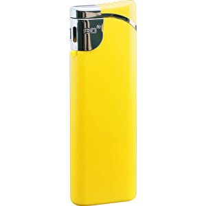 GO Slider Matt Piezo Feuerzeug , gelb, Kunststoff, 8,00cm x 1,00cm x 2,50cm (Länge x Höhe x Breite)