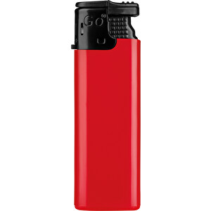 GO Turbo Feuerzeug , rot, Kunststoff, 7,90cm x 1,20cm x 2,50cm (Länge x Höhe x Breite)
