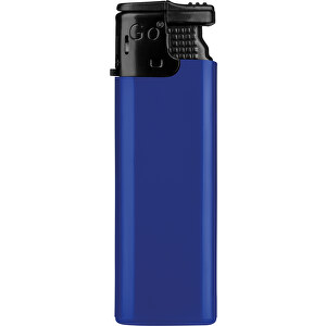 GO Turbo Feuerzeug , blau, Kunststoff, 7,90cm x 1,20cm x 2,50cm (Länge x Höhe x Breite)