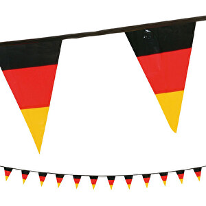 Wimpelkette 'Deutschland' , Deutschland-Farben, Kunststoff, 500,00cm x 20,00cm (Länge x Breite)