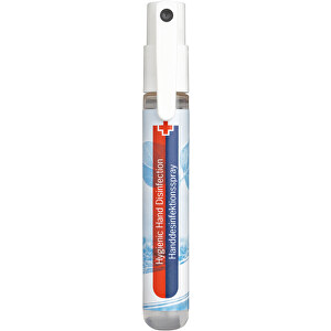 Handreinigungsspray 'SaniStick Clip' , transparent/weiß, Kunststoff, 12,40cm (Höhe)