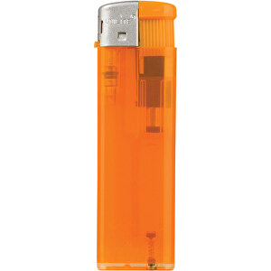 Torpedo Transparent , transparent orange, AS, 8,10cm x 0,90cm x 2,40cm (Länge x Höhe x Breite)