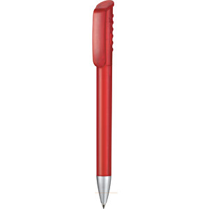 Kugelschreiber TOP SPIN FROZEN , Ritter-Pen, feuerrot, ABS-Kunststoff, 14,10cm (Länge)