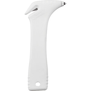 Thanxx® Nothammer 'HelpingHammer' Weiß , weiß, Kunststoff, 14,40cm x 1,10cm x 6,70cm (Länge x Höhe x Breite)