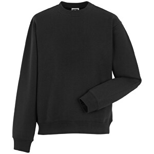 Authentic Sweatshirt , Russell, schwarz, 80 % Baumwolle, 20 % Polyester, 2XL, 