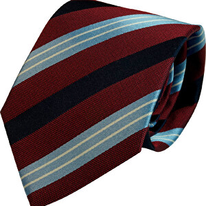 Krawatte, Reine Seide, Jacquardgewebt , rot, reine Seide, 148,00cm x 7,50cm (Länge x Breite)
