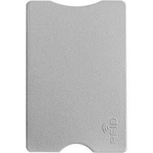 Kartenhalter Anti Skim (Hard Case) , silber, PS, 9,00cm x 0,40cm x 6,00cm (Länge x Höhe x Breite)