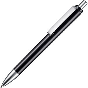 Kugelschreiber EXOS M , Ritter-Pen, schwarz, ABS u. Metall, 14,10cm (Länge)