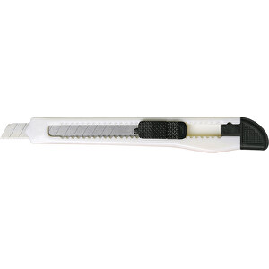 Cutter-Messer Basic , weiss, ABS, Karbon stahl, POM, 13,00cm x 0,90cm x 1,80cm (Länge x Höhe x Breite)