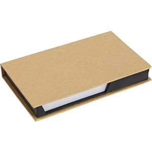 Memo-Box DRAWER , braun, Kunststoff / Papier, 16,50cm x 2,20cm x 10,40cm (Länge x Höhe x Breite)