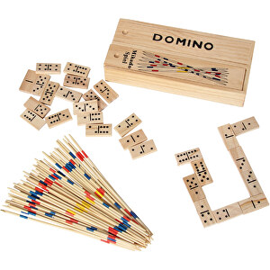 Domino/Mikado i låda