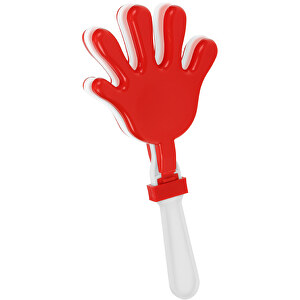 Klatsch-Hände , weiß, rot, PP, 18,50cm x 1,80cm x 8,50cm (Länge x Höhe x Breite)