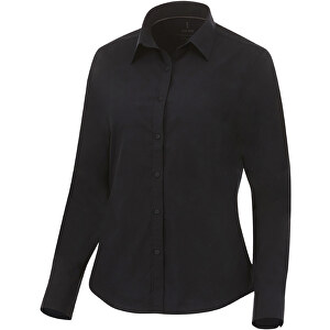 Hamell Langärmlige Bluse , schwarz, Poplin-Gewebe 97% Baumwolle, 3% Elastan, 118 g/m2, XXL, 