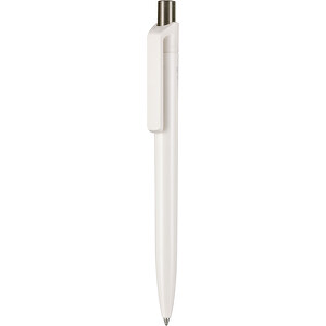 Kugelschreiber BIO-INSIDER , Ritter-Pen, weiss bio/smoke grey, ABS-Kunststoff, 14,20cm (Länge)