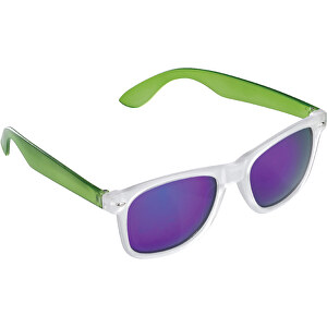 Sonnenbrille Bradley UV400 , transparente hellgrün, Polycarbonat & AC, 15,00cm x 5,00cm x 15,00cm (Länge x Höhe x Breite)