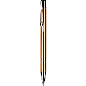 Kugelschreiber New York Glänzend , Promo Effects, gold, Metall, 13,50cm x 0,80cm (Länge x Breite)