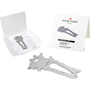 Key Tool Lion - 22 Funktionen , Edelstahl, 7,00cm x 0,23cm x 3,20cm (Länge x Höhe x Breite)