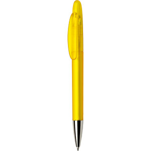 Hudson Kugelschreiber - Biologisch Abbaubar , Green&Good, gelb, recycelter Kunststoff, 14,00cm x 1,10cm x 1,10cm (Länge x Höhe x Breite)