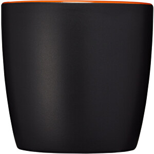 Riviera 340 Ml Keramikbecher , schwarz / orange, Keramik, 8,40cm (Höhe)