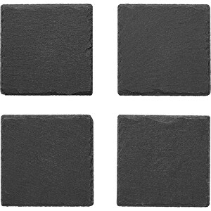 Slate4 , schwarz, Stein, 10,00cm x 0,30cm x 10,00cm (Länge x Höhe x Breite)