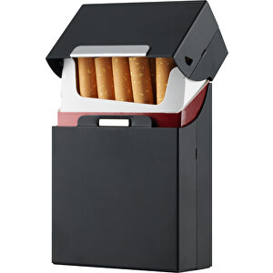 Formula Zigarettenbox Alu , schwarz, Aluminium, 9,20cm x 2,80cm x 6,00cm (Länge x Höhe x Breite)
