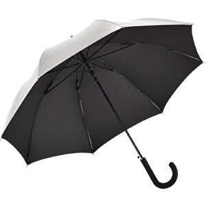 AC-Stockschirm FARE®-Collection , Fare, silber/dunkelblau, 100% Polyester-Pongee, 