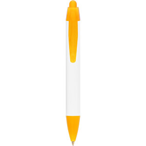 BIC® Wide Body™ Mini Digital Kugelschreiber , BiC, weiß/gefr. orange, Kunststoff, 11,60cm x 1,50cm (Länge x Breite)