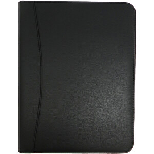 Schreibmappe A4 , schwarz, Lederähnliches Felina Material, 31,50cm x 2,00cm x 24,50cm (Länge x Höhe x Breite)