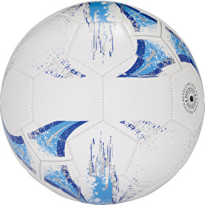 Fussball KICK AROUND , blau, weiss, PVC, 5,00cm (Länge)