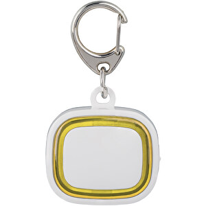 Schlüssellicht Aufladbar COLLECTION 500 , Reflects, weiß / gelb, Kunststoff, 3,60cm x 1,80cm x 3,00cm (Länge x Höhe x Breite)