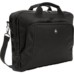Deluxe 15” Laptop-Tasche, Schwarz , schwarz, Polyester, 6,00cm x 29,00cm (Länge x Höhe)
