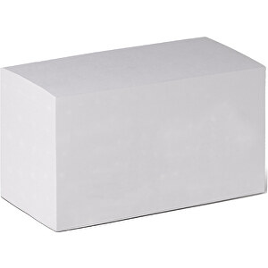 Rechteckiger Zettelblock 15x8x8.5cm , weiß, Papier, 15,00cm x 8,50cm x 8,00cm (Länge x Höhe x Breite)