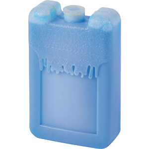 Kühlakku FREEZE , blau, transparent, PET / SAP, 10,50cm x 2,50cm x 7,00cm (Länge x Höhe x Breite)