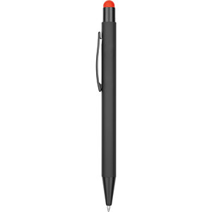 Kugelschreiber Colorado , Promo Effects, schwarz/rot, Aluminium, 13,50cm x 0,80cm (Länge x Breite)