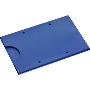 Kreditkartenhülle, Starr , blau, PS, 0,90cm x 0,04cm x 0,58cm (Länge x Höhe x Breite)