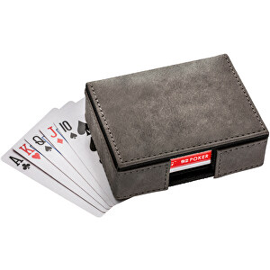 Spielkarten-Set Mit Box RE98-CALABASAS , Re98, grau, schwarz, Kunstleder, Papier, Mikrofaser, 107,50cm x 35,00cm x 81,00cm (Länge x Höhe x Breite)
