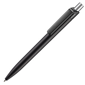Kugelschreiber INSIDER SOFT STM , Ritter-Pen, schwarz/smoke grey, ABS-Kunststoff, 0,90cm (Länge)
