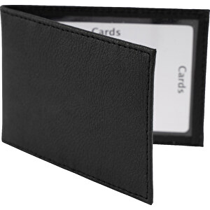 Kartenetui Mit RFID Schutz , schwarz, Apfel Lederimitat, 10,00cm x 7,00cm (Länge x Breite)